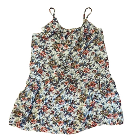 Lola Tops - LOLA Floral Ruffle Tank Top